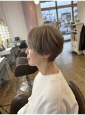 40代50代　ハイトーングレージュ×くびれショート　別府/大分