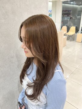 アッシュ 高幡不動店(Ash) ブリーチなしダブルカラーヘーゼルベージュ♪ハッシュカット