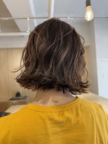 バベル アット フルリール 甲子園口(BABEL at fleurir) ハイライトブラウンベージュのボブヘア
