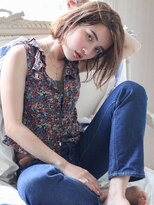 マイラ 銀座(myla)&nbsp;大人可愛い切りっぱなしボブスモーキーグレージュシアーベージュ