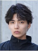 札幌大通センターパートフェザーパーマ微分けメンズパーマ毛流れ