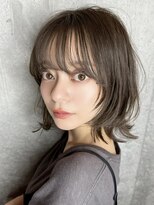 リークフー(Ree cu fuu)&nbsp;レイヤーカット透明感カラー冬カラーシースルーバング