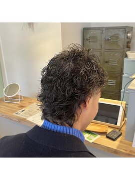 ブレス ヘアー リーベ(Bless HAIR Liebe) 20代30代メンズスパイラルパーマワイルドオシャレ感アッシュ