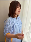 内巻きレイヤーボブ　