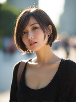 ロッソ 五反野店(Rosso)の写真/骨格・髪質に合わせた運命のショートに♪美フォルムで大人可愛いを演出![髪質改善/五反野/縮毛矯正/カラー]