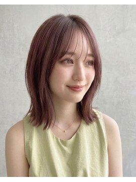 ゴットラトゥール(GOTTO LATOUR) ほんのりピンクのミディアムヘア☆