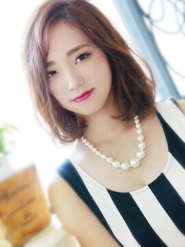 ヘア ジュレ ドゥ(hair jurer deux) 【ヘアジュレドゥ 松田】 大人可愛いミディアムボブ