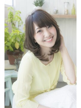 フレイムス ヘアアンドリラックス 東川口店(Frames hair&relax) ナチュラルミディ　ふんわりソフトカール