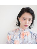 毛先パーマ外ハネくびれヘア