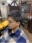 MEN’S HAIRハイライトマッシュパーマ〈理容室〉東浦和メンズ