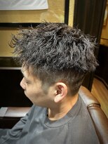 ヒロギンザバーバーショップ 大宮店(HIRO GINZA BARBER SHOP)&nbsp;ショートパーマ　波巻きパーマ