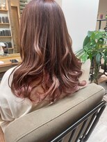 ヘアブランコブランコ 横浜(hair blanco_blanco)&nbsp;似合わせカット/くびれヘア/デザインカラー/艶ボルドー[横浜駅]