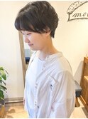*高塚*大人可愛い丸みショートパーマくせ毛風パーマ黒髪くるくる
