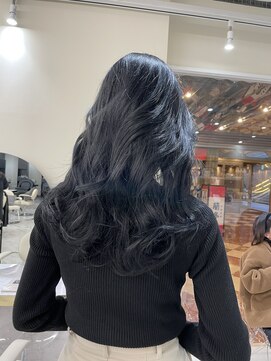 シェノン サントル(CHAINON CENTRE) ブルーブラック/似合わせカット/フルバング/ハッシュカット