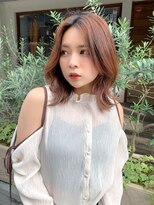 シエルバイアフロート(ciel by afloat)&nbsp;〈藤間〉くびれ韓国ヘア/顔まわりカット/オレンジベージュ