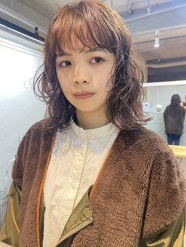 ソイ 下北沢(soi) ミディアムボブのやるウェーブパーマ