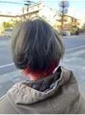 アッシュレッドカラー
