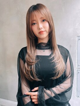 エイミー(Aimee) Aimee 町田 ロングレイヤー×ミルクティーベージュ