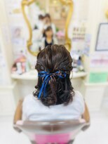 美容室 ティンカーベル&nbsp;ハーフアップ