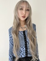 ココ 原宿(KOKO)&nbsp;ブロンド黒髪小顔クラゲヘアーオリーブグレーココアベージュ