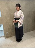 袴着付け+ヘアセット