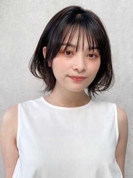 エトラ 渋谷店(etora) 前髪 外ハネボブ チェリーブラウン ミニウルフ"
