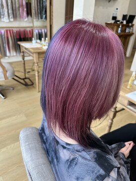 ミラシィ 成田(Mirashy) ハイライトカラーミルクティーベージュレイヤーカット