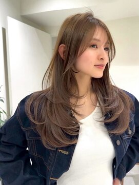 ネイロ バイ ジルブラン 葛西(NeiRo by JIL BLAN) レイヤーカット白髪ぼかしハイライトダブルカラーインナーカラー