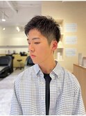 20代30代40代◎MEN'S HAIRブルーブラックスパイキーショート