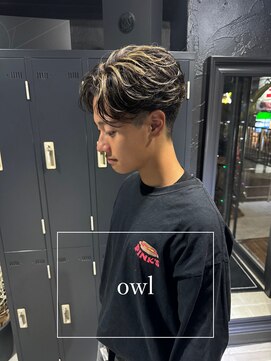 アウル 心斎橋(owl) フェザーパーマ/フェザーショート/刈り上げセンターパート