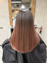 サニー 渋谷(SUNNY)&nbsp;バレイヤージュ、ハイライト、レイヤーロング、グレーベージュ