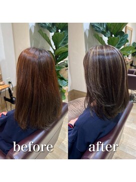 ステラバイケンジ 藤沢(STELLA by KENJE) 脱白髪染めハイライト/白髪にお悩みの方に/30代40代50代