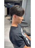 刈り上げセンターパート