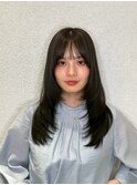 レイヤー　顔まわりレイヤー　ロングレイヤー