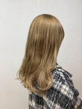 *ブリーチありミルクティーカラー*