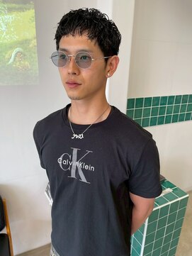 黒髪メンズカットメンズヘア刈り上げビジネス