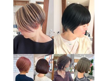 ルオン(Luon.)の写真/骨格や髪質に合わせた柔らか質感のナチュラルショート。今っぽさに抜け感をプラスした動きのあるスタイルに