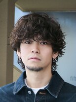 バイフィフス 原宿/表参道(by fifth)&nbsp;原宿波巻きスパイラルパーマメンズカットラウンドマッシュ無造作