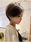 【30代/40代/50代】コンパクトショート/長め前髪/小顔