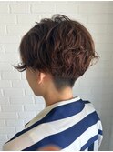 刈り上げ×パーマ