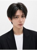 シースルーコンマバングセンターパートナチュラルショート