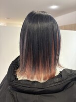 アズールサン 草加西口店(azule-sun) インナーカラー,ミルキーピンク,ネイビーブルー【草加】