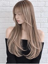 インデックスヘアーユー 錦糸町店(in'dex hair - U)&nbsp;錦糸町×ミルクティーベージュ 透明感ミルクティーベージュ韓国