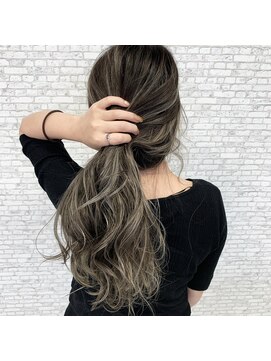 ホワイト(WHITE) [WHITE  RYOTA]西海岸コントラストハイライト＋シアーベージュ