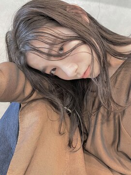 パーク(PARK) 【PARK】ダークオリーブベージュ×ニュアンスウェーブ