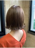 【池袋】切りっぱなしボブ ベージュ