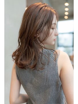 ケアリー 武蔵小杉(Carelly) 大人かわいい前髪セシルカットココアブラウンフリンジウェーブ