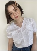 ぱつっとボブ / グレージュ