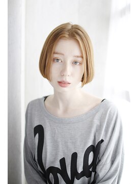 シュシュット(chouchoute) 斜めバングデザインカラーシルキーベージュグレージュカラー/073