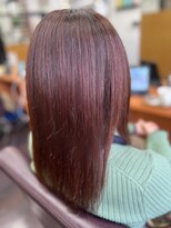 ファイン 滝川店(Fine)&nbsp;大人可愛い暖色ブリーチなしレッド系ブラウン